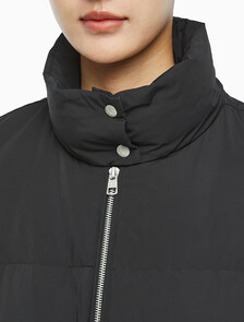 Buy 여성 다운 롱 지퍼 자켓 in color CK BLACK