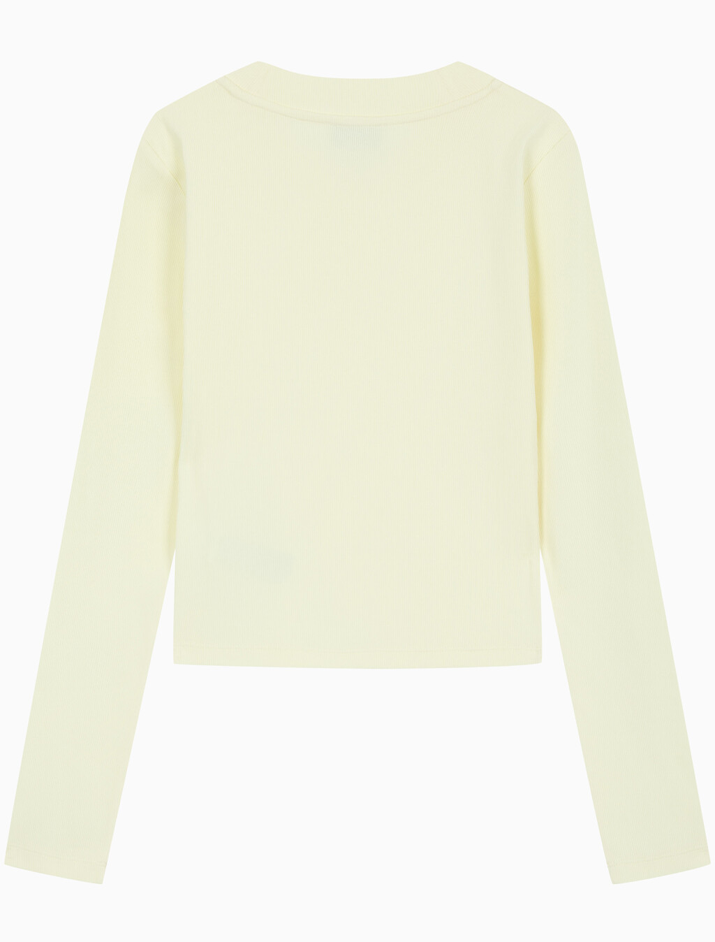 Buy 여성 L/S 모노그램 베이비 티셔츠 in color Light Yellow