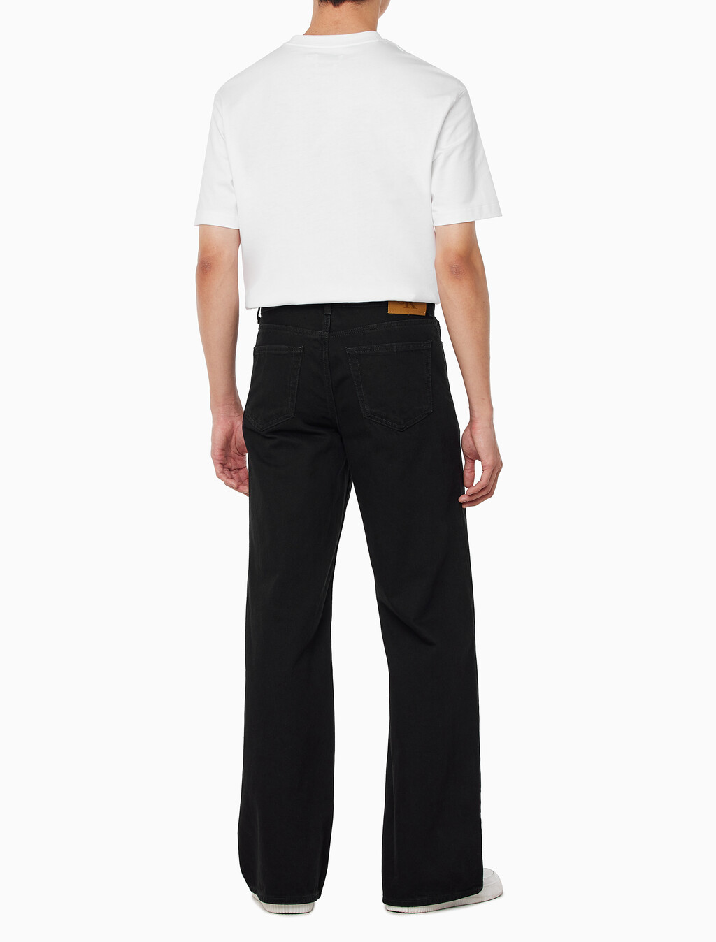 Buy 남성 와이드핏 CK 클래식 블랙 데님 in color BLACK