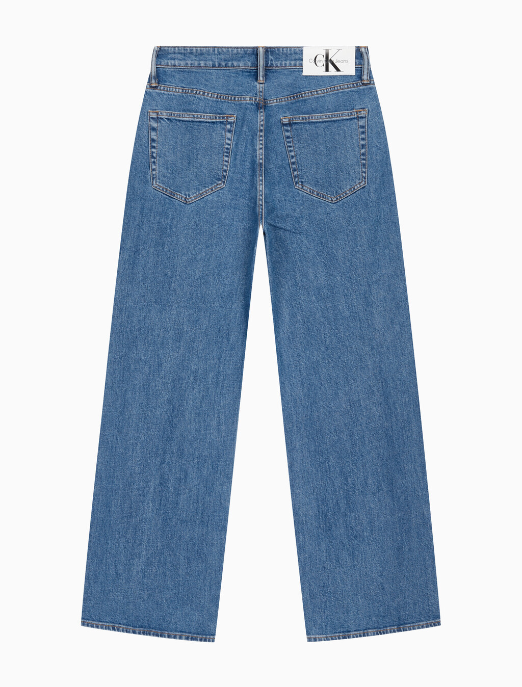 Buy 남성 90's 루즈핏 미드블루 데님 in color MID BLUE BACK EMBRO