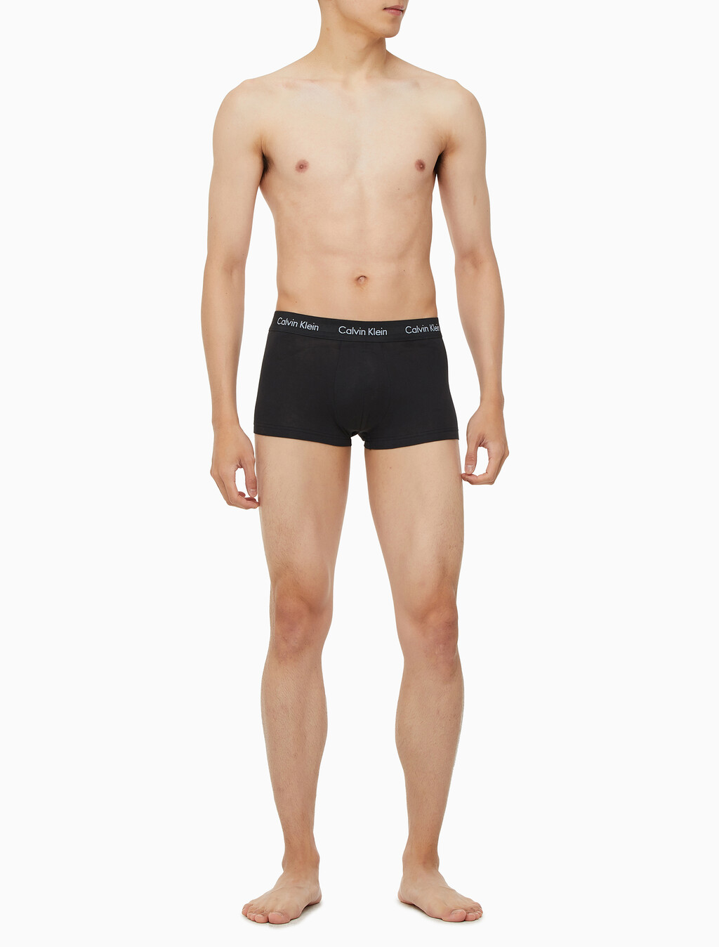 Buy 남성 코튼 스트레치 로우 라이즈 드로즈 5PK in color BLACK