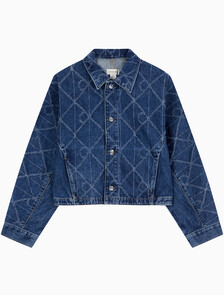 Buy 여성 AOP 로고 트러커 in color Blue