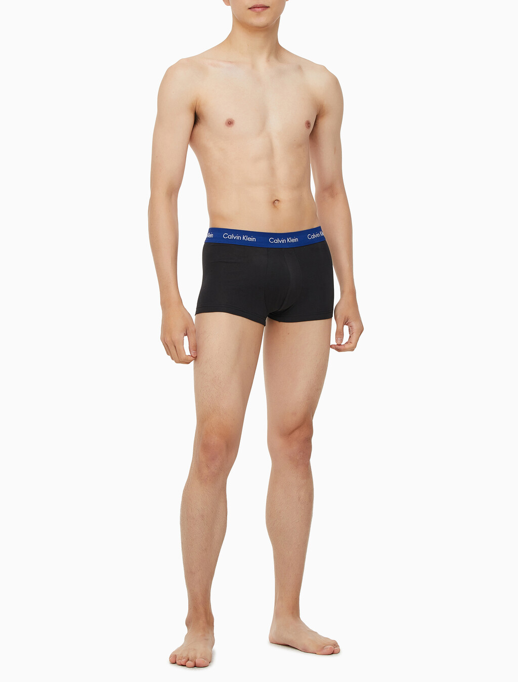 Buy 남성 코튼 스트레치 로우 라이즈 드로즈 5PK in color BLACK