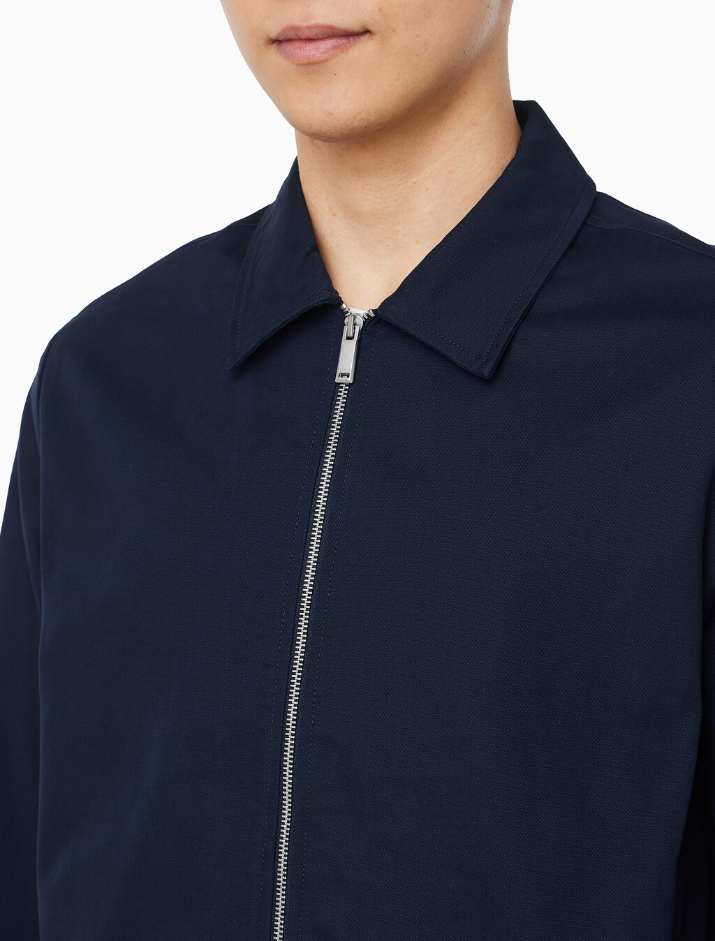 Buy 남성 코튼 도비 블루종 자켓 in color DARK SAPPHIRE