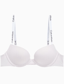 Buy 여성 테일러드 로고 푸쉬업 플런지 브라 in color LILAC MARBLE