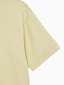 Buy 남성 숏슬리브 스페이서 반소매 크루넥 티셔츠 in color REED YELLOW
