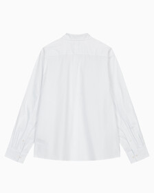 Buy 남녀공용 스탠다드 오버사이즈핏 코튼 셔츠 in color BRILLIANT WHITE