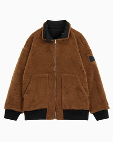 Buy 남성 리버서블 쉐르파 봄버 in color CK BLACK