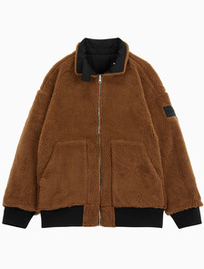 Buy 남성 리버서블 쉐르파 봄버 in color CK BLACK