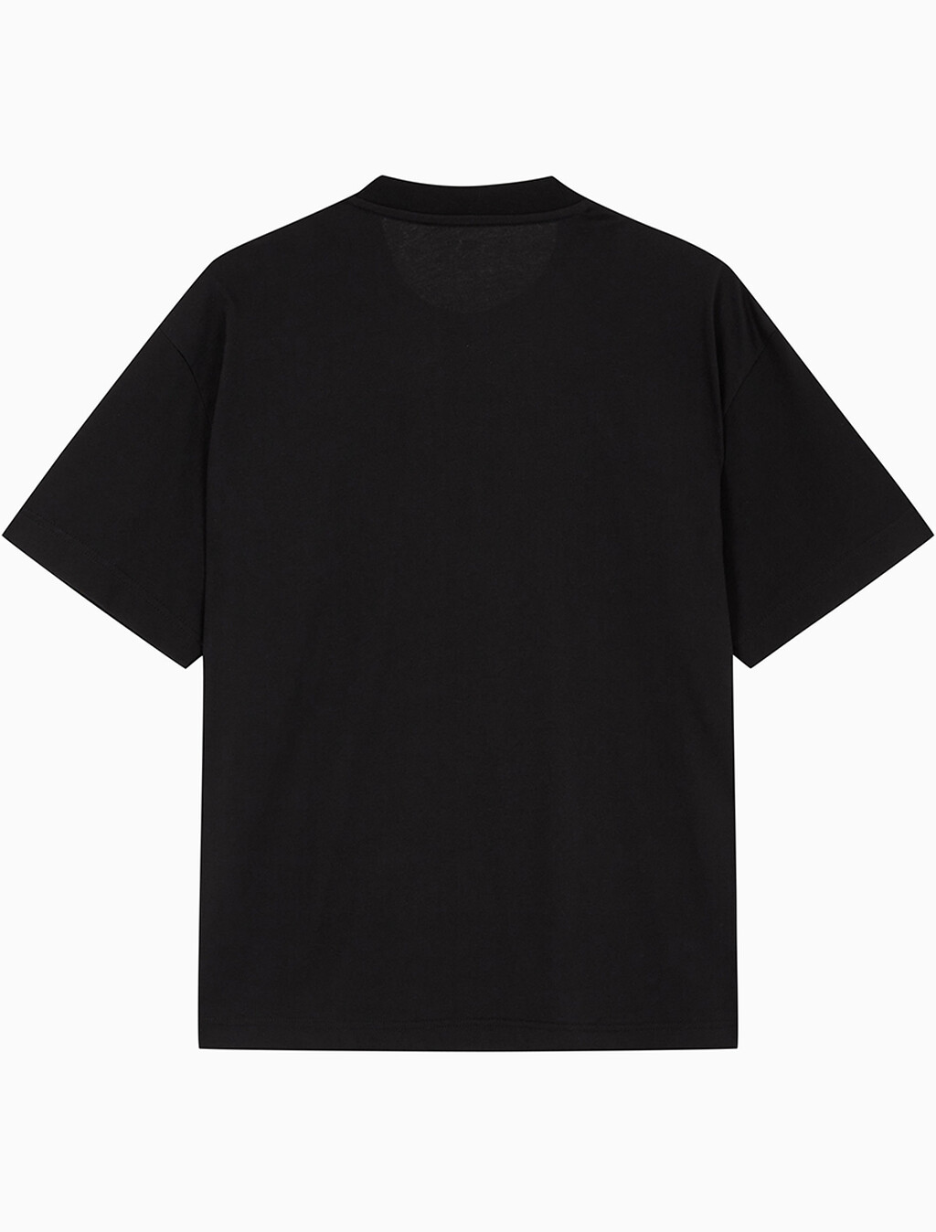 Buy 남성 오버핏 모노그램 로고 반팔 티셔츠 in color BLACK