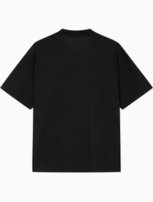 Buy 남성 오버핏 모노그램 로고 반팔 티셔츠 in color BLACK