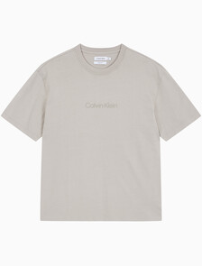 Buy 남성 릴렉스핏 헤비 코튼 크루넥 반팔 티셔츠  in color LIGHT GREY