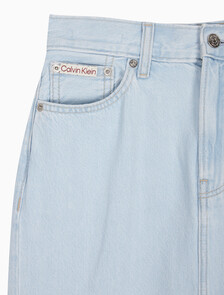 Buy 여성 블리치드 인디고 데님 맥시 스커트 in color LIGHT BLUE