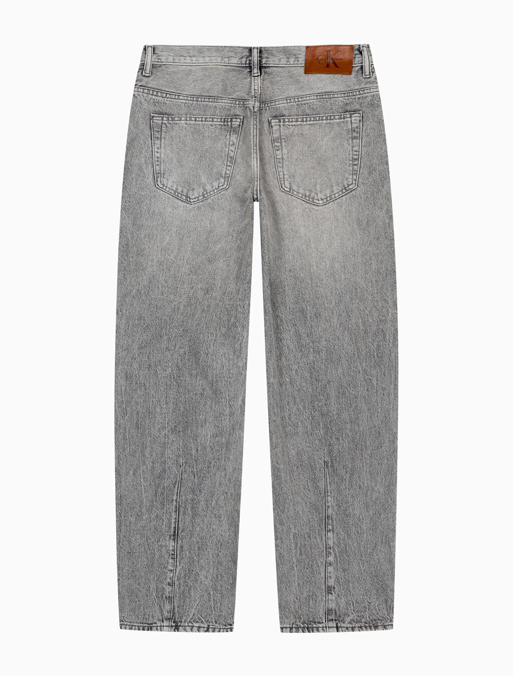 Buy 남성 배럴핏 스모크스택 데님 in color Grey