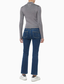 Buy 여성 L/S 풀 집업 스웨터 in color Grey