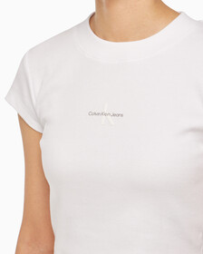 Buy 여성 모노그램 베이비 티셔츠 in color BRIGHT WHITE