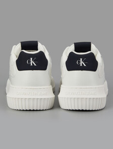 Buy 남성 말모메타 청키 컵솔 레더 in color Bright White/Navy/Grey