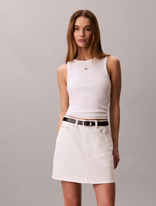Buy 여성 90s 미니 스커트 in color WHITE