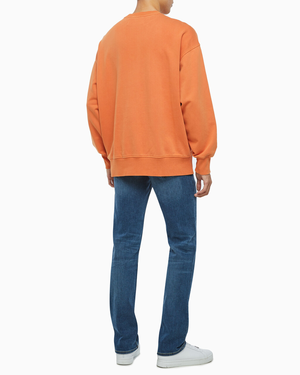 Buy 남성 모노로고 내츄럴 크루넥 in color ORANGE