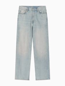 Buy 남성 베기핏 세퀴아 미드 블루 데님 in color Light blue
