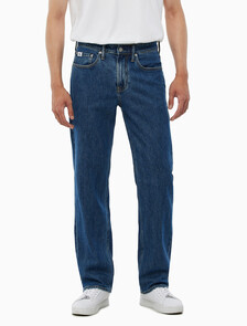 Buy 남성 90's 스트레이트핏 미드블루 데님 in color MID BLUE BACK EMBRO