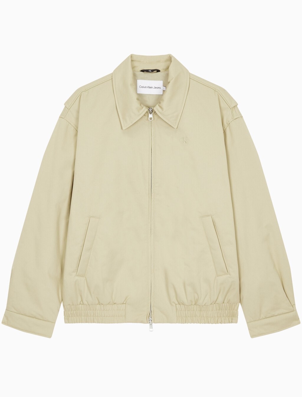 Buy 여성 코튼 보머 자켓 in color PALE KHAKI
