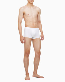 Buy 남성 CK 블랙 코튼 싱글 트렁크 in color WHITE