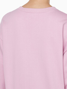 Buy 여성 모노로고 프렌치테리 릴렉스핏 스웻셔츠 in color Pink