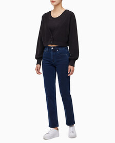 Buy 여성 투인원 패션 가디건 in color CK BLACK