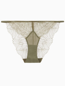 Buy 여성 플로랄 레이스 AF 비키니 in color DUSKY GREEN