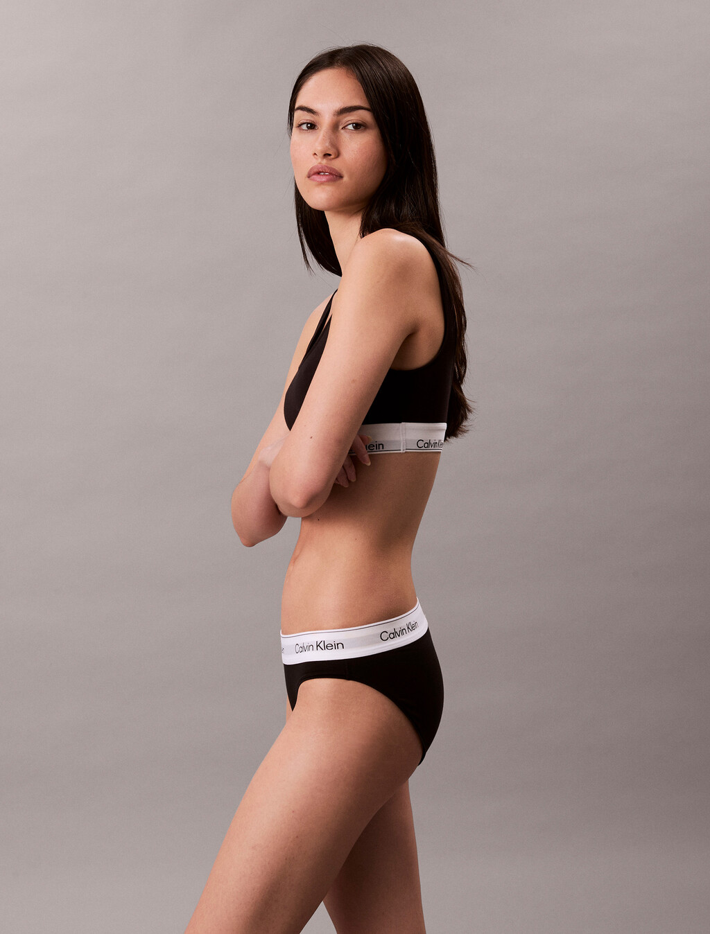 Buy 여성 아이콘 코튼 모달 AF 비키니 in color BLACK