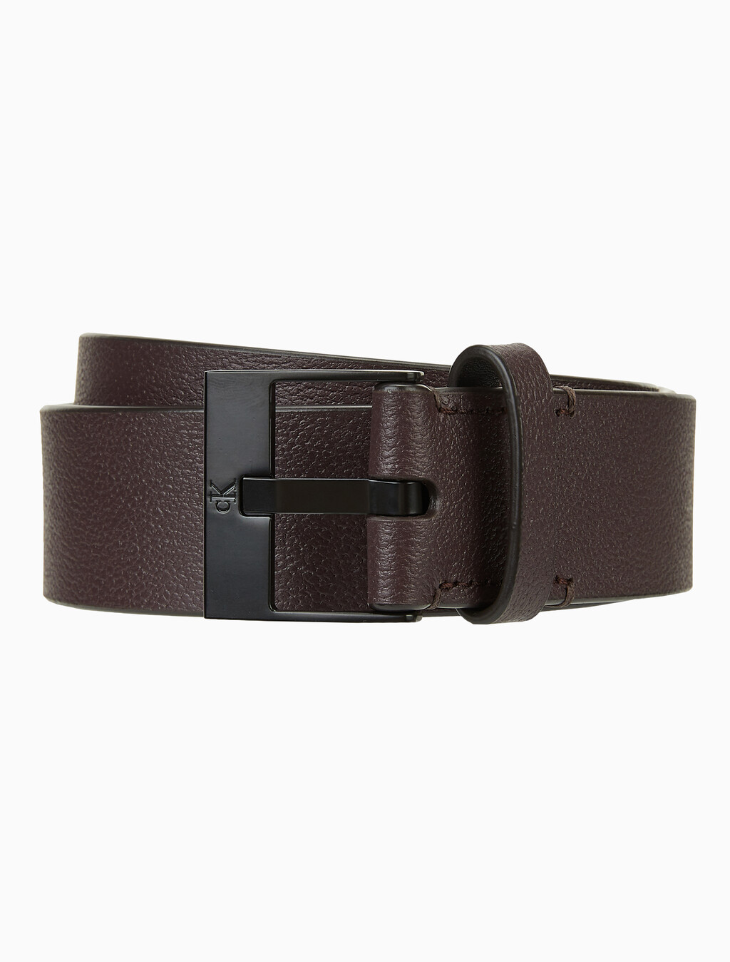 Buy 남성 CKJ 스퀘어 버클 커머셜 벨트 35MM in color BROWN