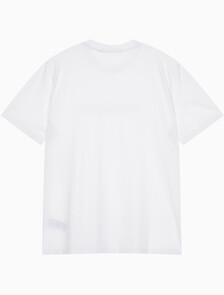 Buy 여성 보이프렌드핏 코튼 스트레치 반팔 티셔츠 in color BRIGHT WHITE