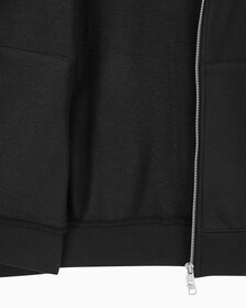 Buy 남녀공용 릴렉스핏 모노그램 집업 후디 in color CK BLACK