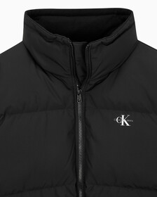 Buy 남녀공용 릴렉스 숏 다운 푸퍼 in color CK BLACK
