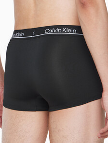 Buy 남성 CK 마이크로 플러스 로우 라이즈 드로즈 3PK in color BLACK