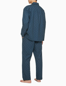 Buy 남성 코튼 포플린 롱슬리브 탑 in color DARK BLUE