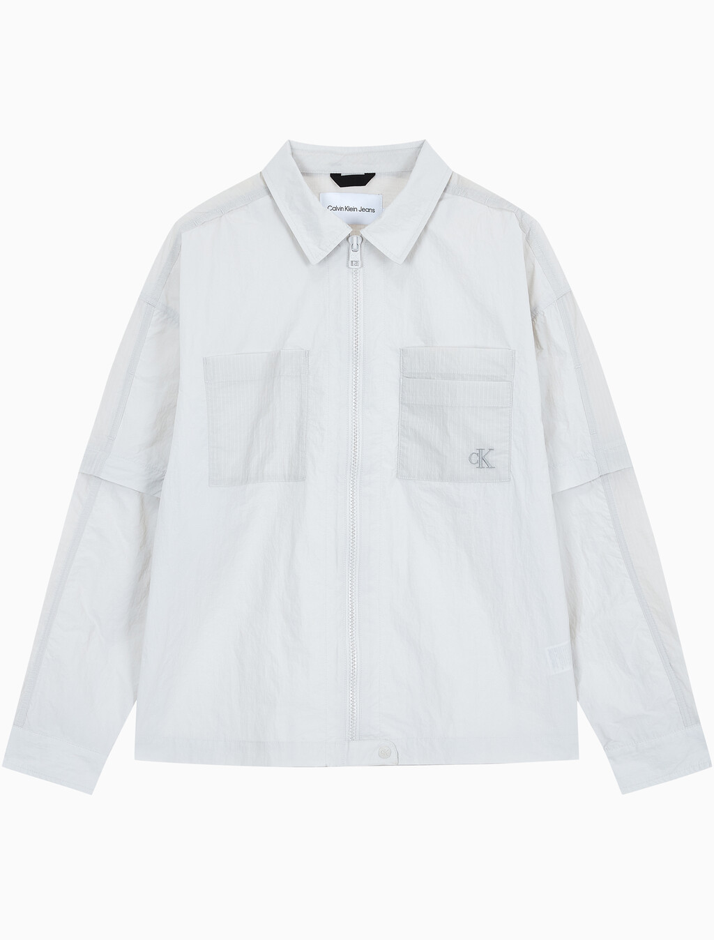 Buy 남성 릴렉스핏 디테처블 유틸리티 셔츠 in color WHITE