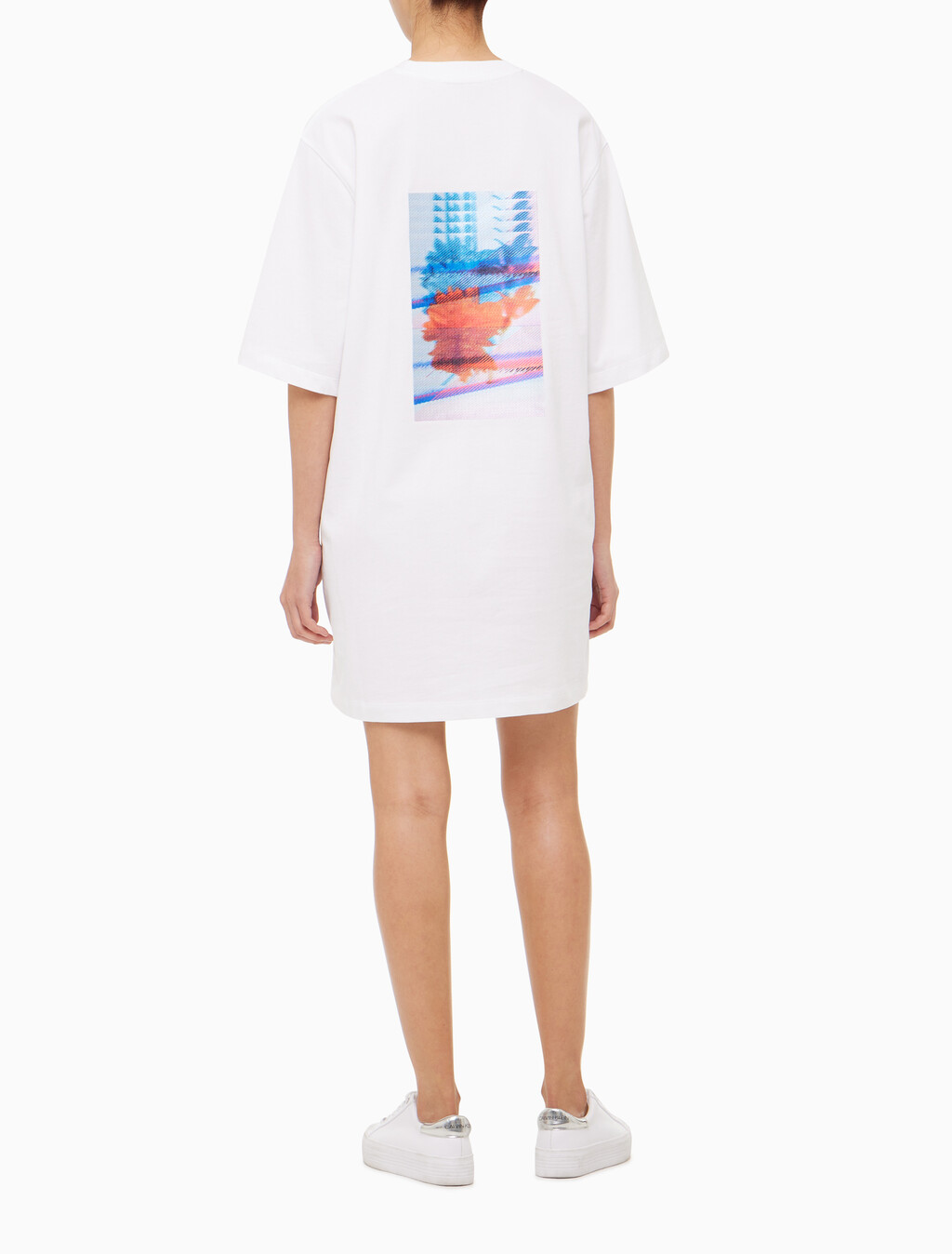 Buy 여성 모션 프로럴 티셔츠 원피스 in color BRIGHT WHITE