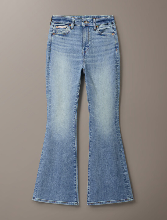 여성 하이라이즈 플레어 데님