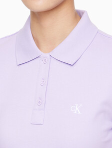 Buy 여성 CK 로고 폴로 반팔 원피스 in color LILAC