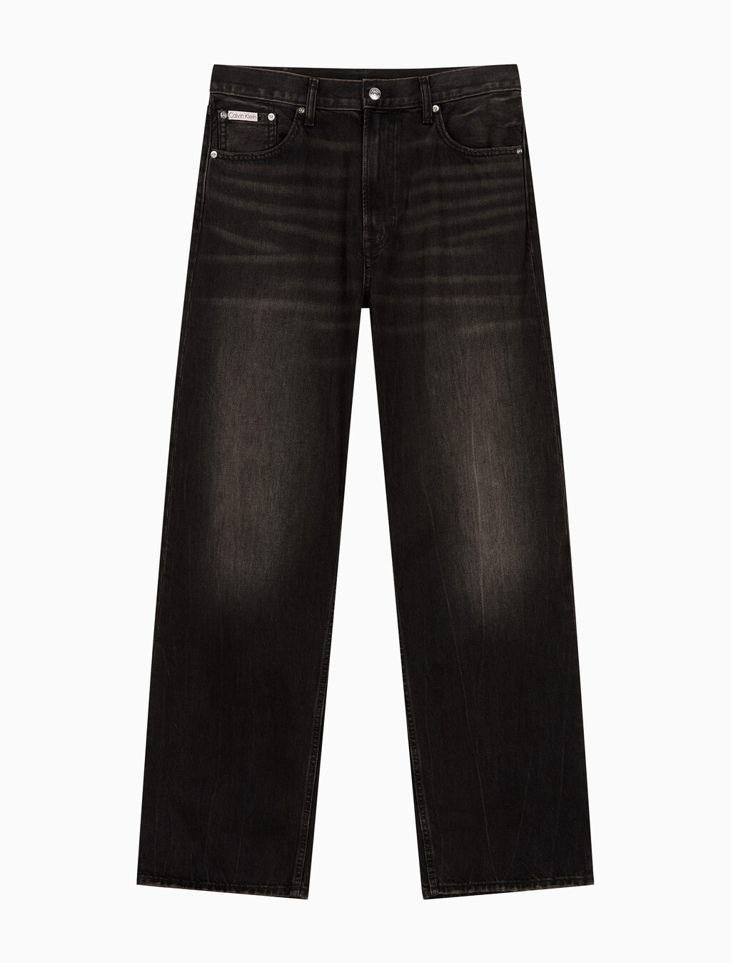 Buy 남성 배기핏 에스프레소 블랙 데님 in color Black