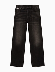 Buy 남성 배기핏 에스프레소 블랙 데님 in color Black