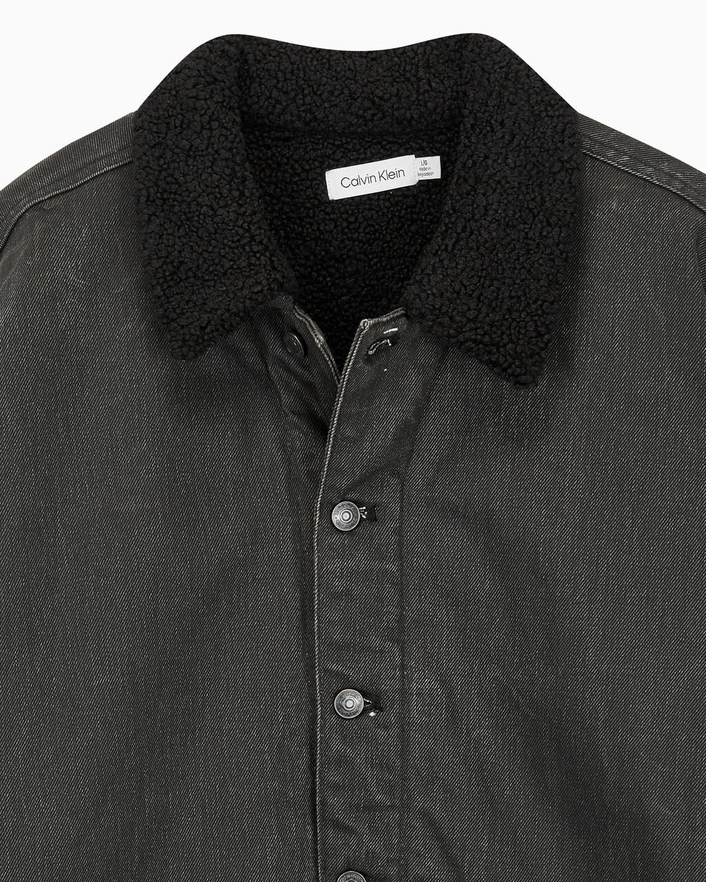 Buy 남성 쉐르파 숏 코트 자켓 in color BLACK