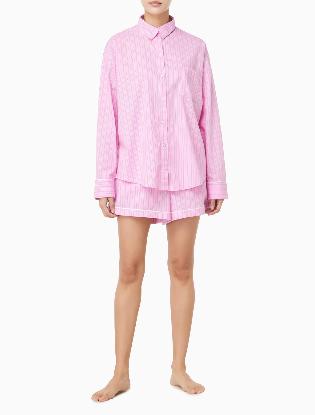 Buy 여성 코튼 포플린 쇼츠 in color Pink