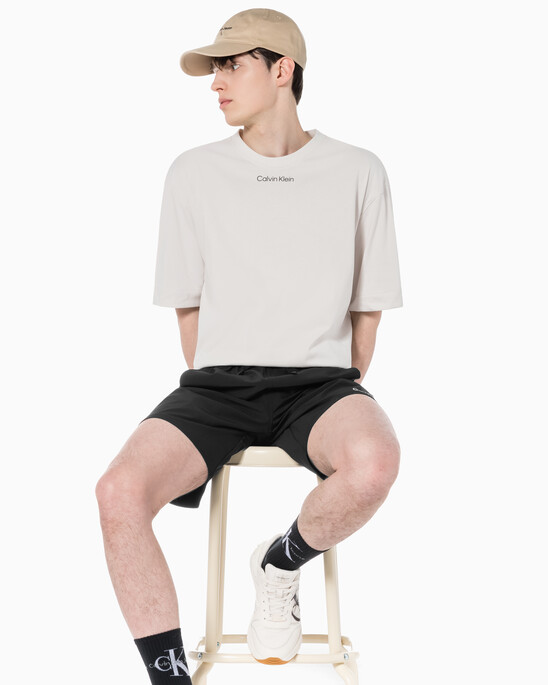 남성 CK 애슬레틱 릴렉스 핏 반팔 티셔츠