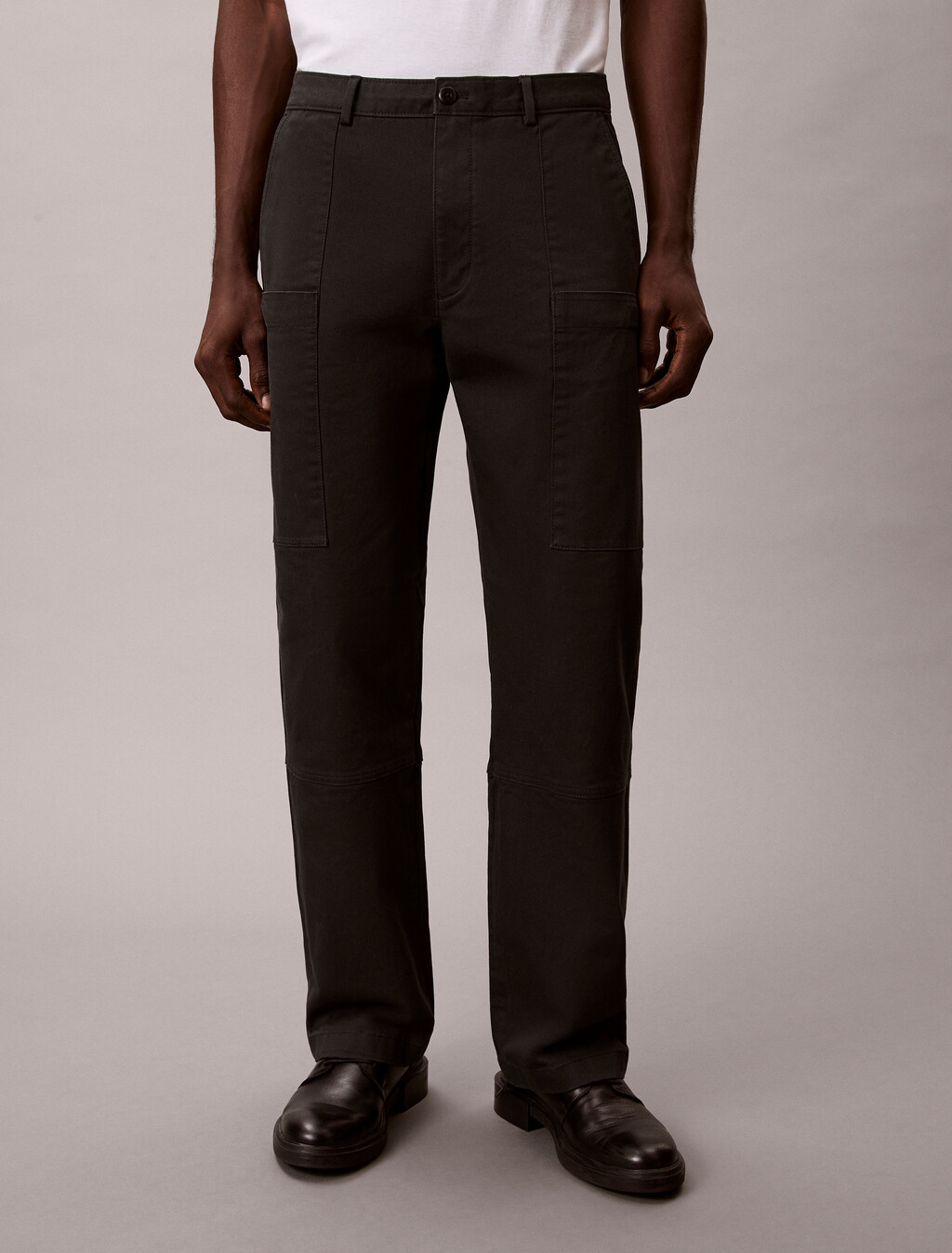 Buy 남성 90S 스트레이트핏 코튼 워크웨어 팬츠 in color PIRATE BLACK