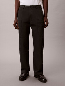 Buy 남성 90S 스트레이트핏 코튼 워크웨어 팬츠 in color PIRATE BLACK