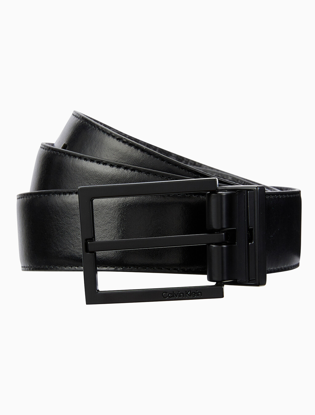 Buy 남성 클래식 스퀘어 버클 32mm 벨트 in color BLACK