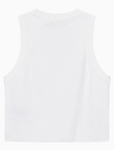Buy 여성 탭 A라인 슬리브리스 니트 in color BRIGHT WHITE